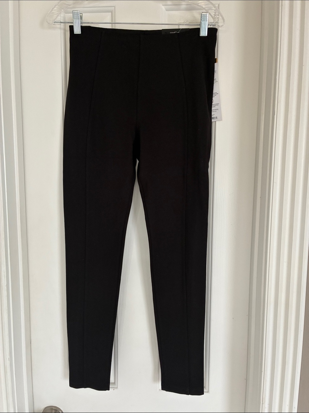Liverpool Black Ponte Slim Leggings